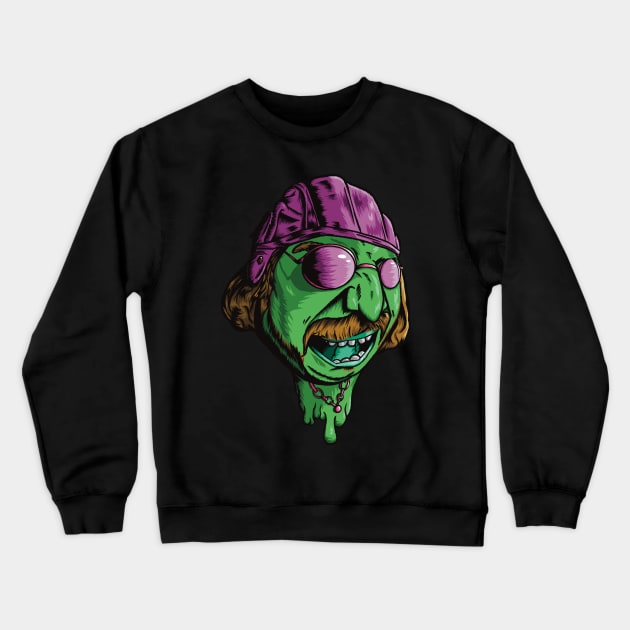 Leader of the Pack Green Crewneck Sweatshirt by punkcinemaart